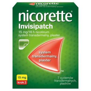 Nicorette Invisipatch Plaster 15 mg 7 sztuk - 2876875938