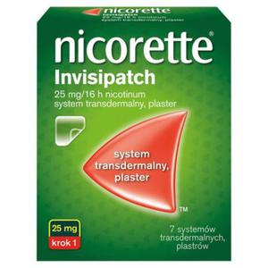 Nicorette Invisipatch Plaster 25 mg 7 sztuk - 2876875939