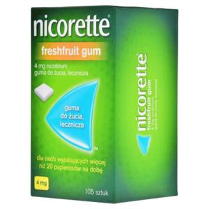 Nicorette Freshfruit Gum Guma do ucia lecznicza 4 mg 105 sztuk - 2876875952