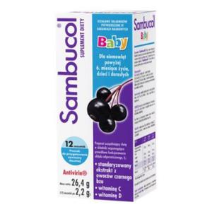 Sambucol Baby, proszek do przygotowania zawiesiny doustej, 2,2 g, saszetki, 12 sztuk - 2878002990