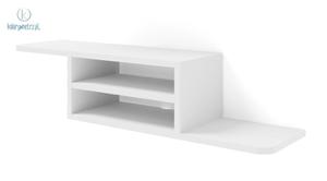 BIM FURNITURE - nowoczesna, wiszca pka RTV pod telewizor DEDAL, 90x20 cm - biay mat - 2878425879