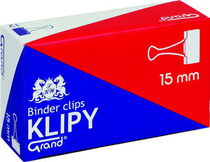 Klips biurowowe 15mm /12szt/ - 2843900653