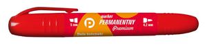 Marker Tetis permanentny KM502-C2 Premium czerwony dwustronny