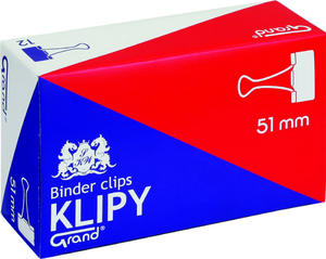 Klipsy biurowe 51mm /12 szt/ - 2850665244