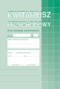 Kwitariusz przychodowy A-5 400-3 - 2846859314