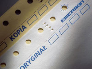 Papier komputerowy do drukarki igowej 240x12" /2/ orygina/ kopia Emerson - 2858150414