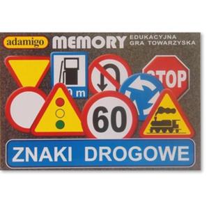 Znaki Drogowe Gra Memory - Adamigo - 1130194322