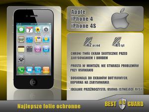 BEST GUARD ULTRA Folia Ochronna LCD Apple Iphone 4 4S na wywietlacz - 1559759963