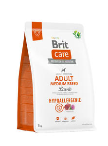 BRIT CARE DOG HYPOALLERGENIC ADULT MEDIUM LAMB 3kg - 2878918186