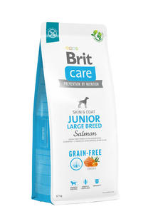 BRIT CARE DOG GRAIN-FREE JUNIOR LARGE BREED SALMON 12kg - 2878918220