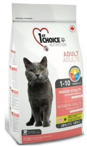1st Choice Cat Indoor Vitality Chicken 2,72kg - 2859679599