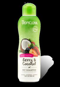 TROPICLEAN Berry & Coconut 355ml Szampon gboko oczyszczajcy kot/pies - 2859679656