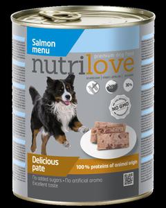 Nutrilove Premium pasztet dla psa z ososia 800g - 2859680204