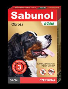 DR SEIDEL Sabunol obroa przeciw kleszczom i pchom dla psa czerwona 50 cm *ODBIR WASNY, ZLECENIE KURIERA* - 2859680668