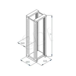 Rama rack Triton RSX-42-XD6 (42U podwjna 19" 600mm jasno-szary (RAL 7035)) - 2844728147