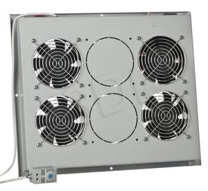 Triton panel wentylacyjny z termostatem RAC-CH-X04-X3 do szaf stojcych (4x wentylator 230V / 60W, sufitowo-podogowy) - 2844728178