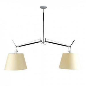 Artemide :: Lampa wiszca Tolomeo Basculante (due bracci, pergamin 24)