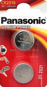 CR 2016 3V Panasonic 0665 Lithim Coin Bx2 - 2832726719