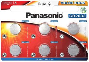 CR 2032 3V Panasonic 3836 Lithium Coin Bx 6 - 2836205065