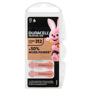 Suchowa 312 DA Duracell /6 Bateria suchowa 312