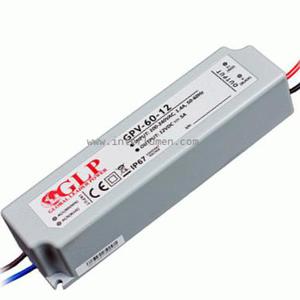 Zasilacz imp.12V DC 5,0A 60W IP67 GPV-60-12 Zasilacz 60W 12V Global Power LG-GPV-60-12