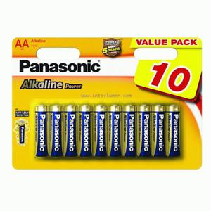 LR6 / AA Panasonic Alkaline Bx10 Panasonic LR06 ALKALINE POWER LR6APB/10BW - 2834483467