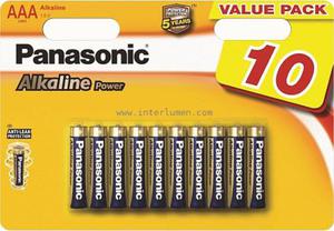 LR3 / AAA Panasonic Alkaline Bx10 Panasonic LR03 ALKALINE POWER LR03APB/10BW - 2832734301