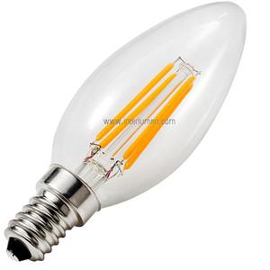 E14 B35 4,0W 827 filament klar Helios LED - 2836207165