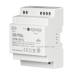 TH-35 230: 12V DC 2,5A 30W Zamel 0237 z/imp. - 2861456135