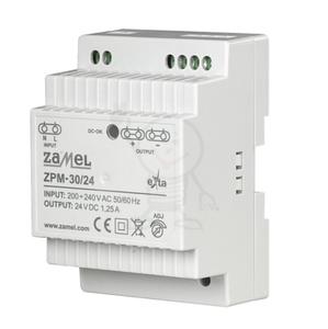 Zasilacz imp.24V DC 1,25A 30W TH35 Zamel 0268 - 2861456140