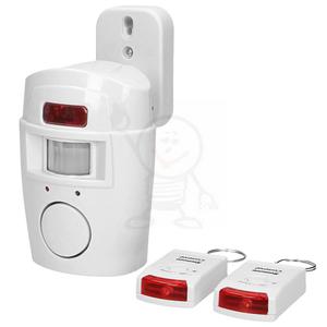 Mini alarm z wbudowan syren 2 piloty AS-1 - 2866009359