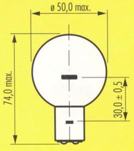 Ba20d 12V 100W Fi. 50x74 62241 - 2867522232