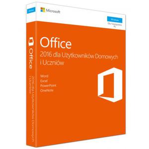 Microsoft Office 2016 dla Uytkownikw Domowych i Uczniw - 2833159422