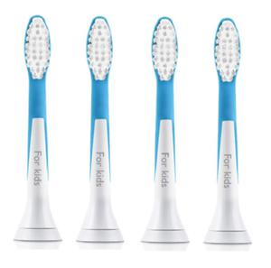 Cztery kocwki do szczoteczki Sonicare For Kids dla dzieci powyej 7 lat Sonicare konc Kids 7lat 4pak HX6044 - 2860909345