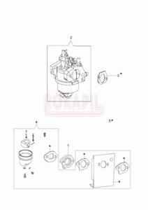 Ganik, uszczelka ganika, zestaw naprawczy - kosiarki spalinowej Oleo- Mac G 44 PK COMFORT PLUS (K500)- schemat - 2862456206