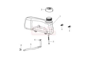 Zbiornik paliwa, korek paliwa, filtr paliwa, w paliwa- silnik K 655i OHV Emak - schemat - 2862456499