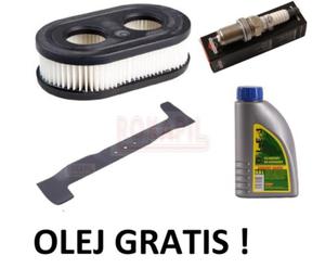 Zestaw 2: filtr powietrza, n, filtr paliwa, wieca, olej kosiarki Oleo-Mac GV 53 TBX ALLROAD PLUS 4, silnik Briggs&Stratton seria 625 EXi - 2862456537