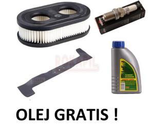 Zestaw 2: filtr powietrza, n, wieca, olej kosiarki Oleo-Mac G 53 TBX ALLROAD PLUS 4 , silnik Briggs&Stratton seria 675 EXi - 2862456548