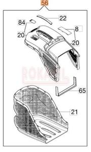 Kosz na traw kosiarki Oleo-Mac G 53 THX ALLROAD PLUS 4 - cz ORYGINALNA ! - 2862456766