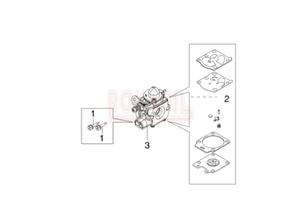 Ganik, zestaw naprawczy, pompka paliwa, ruba regulacyjna - Kosy spalinowej Oleo-Mac - BC 530 T - schemat - 2874962518