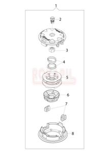 Gowica ykowa Load&Go M10 x 1.25 Oleo-Mac BC 530 T -schemat - 2862456808