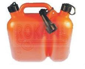 Kanister plastikowy do paliwa i oleju + lejek z korkiem: 3463-50162 5L & 2,5L