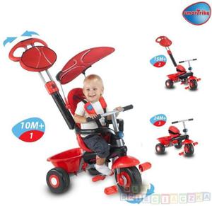 Smart Trike Sport czerwony Rowerek 3 w 1 dla dzieci od 10 m-ca ycia - 1742799295