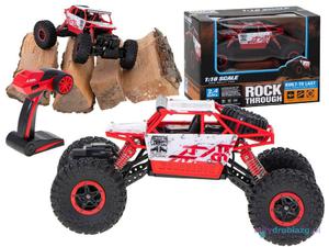 Samochd zdalnie sterowany na pilota RC Rock Crawler HB 2,4GHz 1:18 czerwony - 2877066045