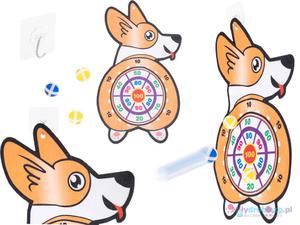 Tarcza Dart z rzutkami pikami na rzep corgi - 2867063965