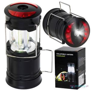 Lampka turystyczna LED latarka biwakowa lampa camping 3w1 - 2873240185