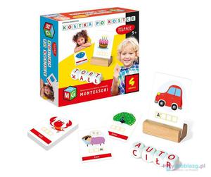 Zabawka edukacyjna montessori Kostka po kostce pisanie 4 kostki 5+ MULTIGRA - 2878869062