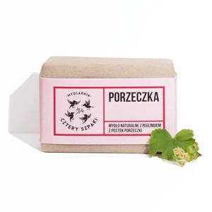 Porzeczka - naturalne mydo peelingujce w kostce, Cztery Szpaki, 110 g - 2873006445