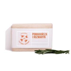 Pomaracza i Rozmaryn - naturalne mydo w kostce, Cztery Szpaki, 110 g - 2873006454