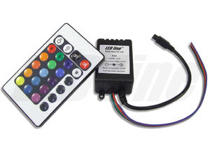 Kontroler LED RGB IR 12V 6A + pilot 24 przyciskowy